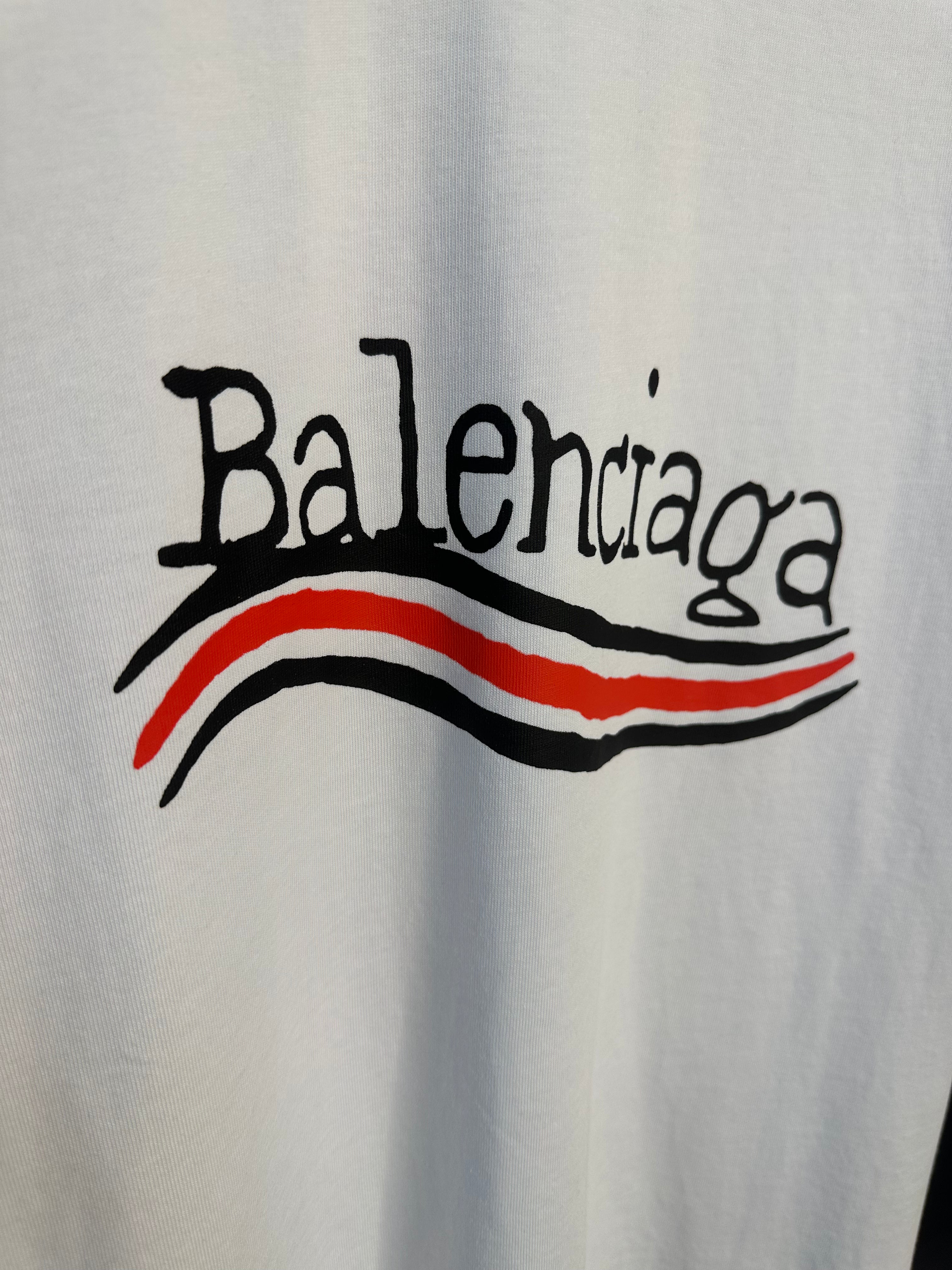 Balenciaga Tshirt Logo Print Chest