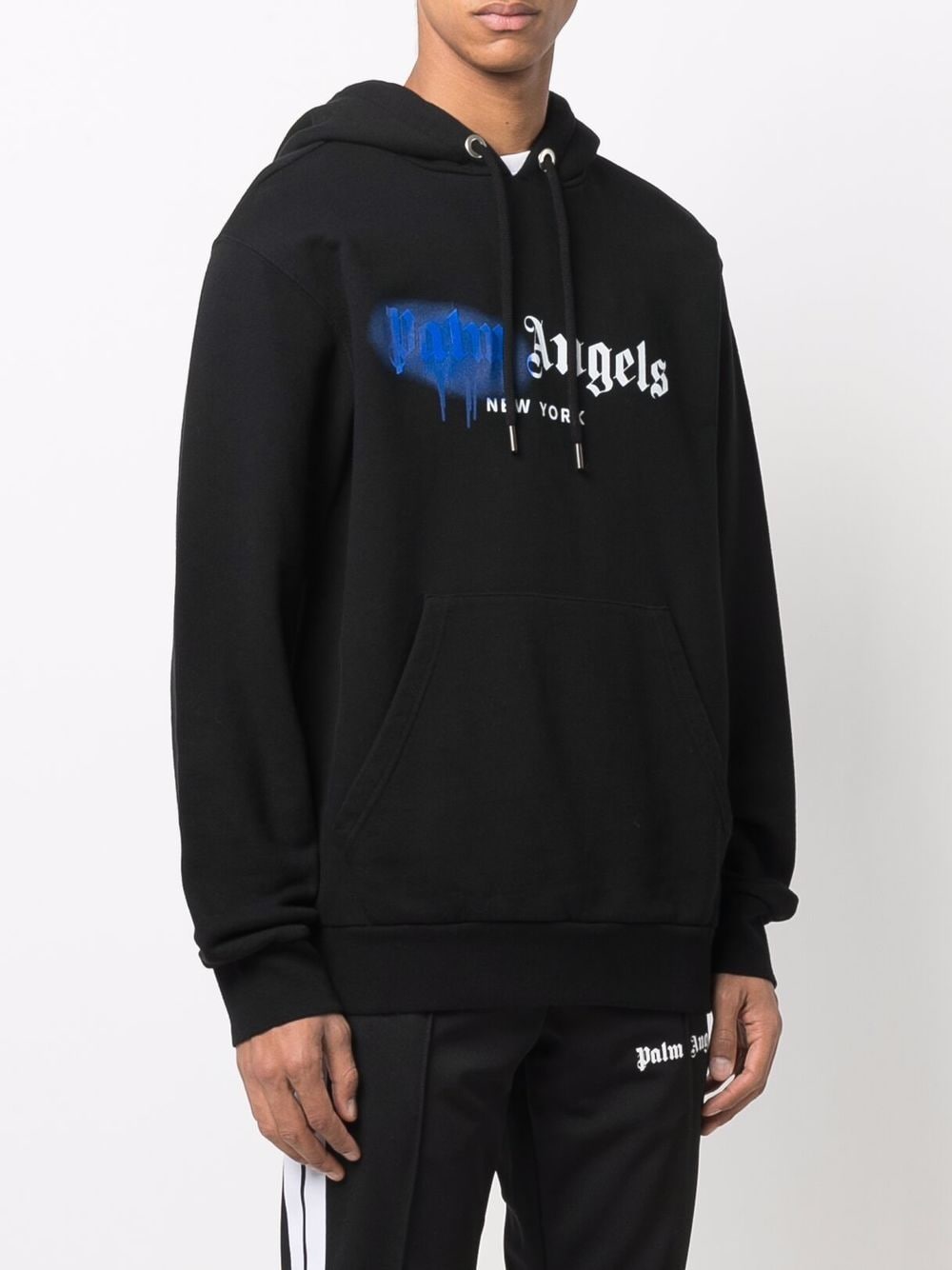 Palm Angels logo-print drawstring hoodie