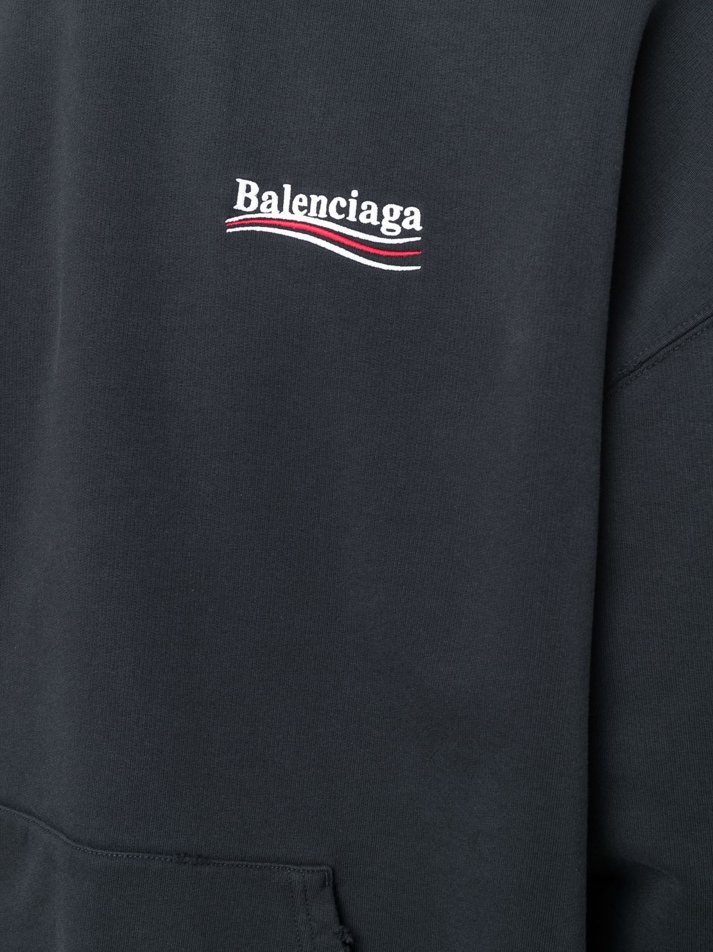 Balenciaga Large Fit logo-print hoodie