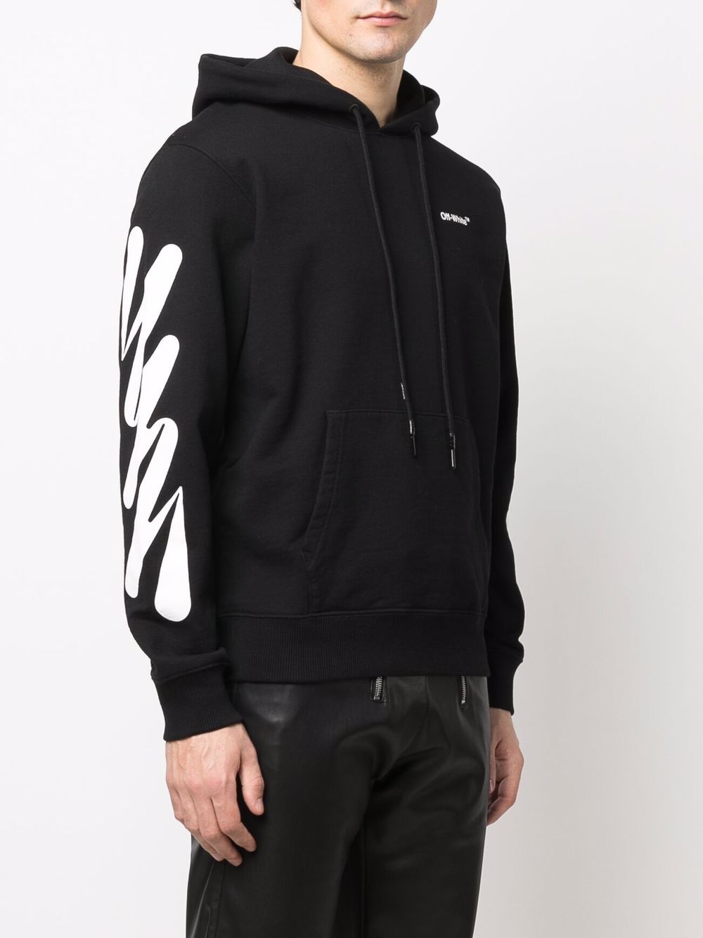 Off-White Wave Diag printed hoodie