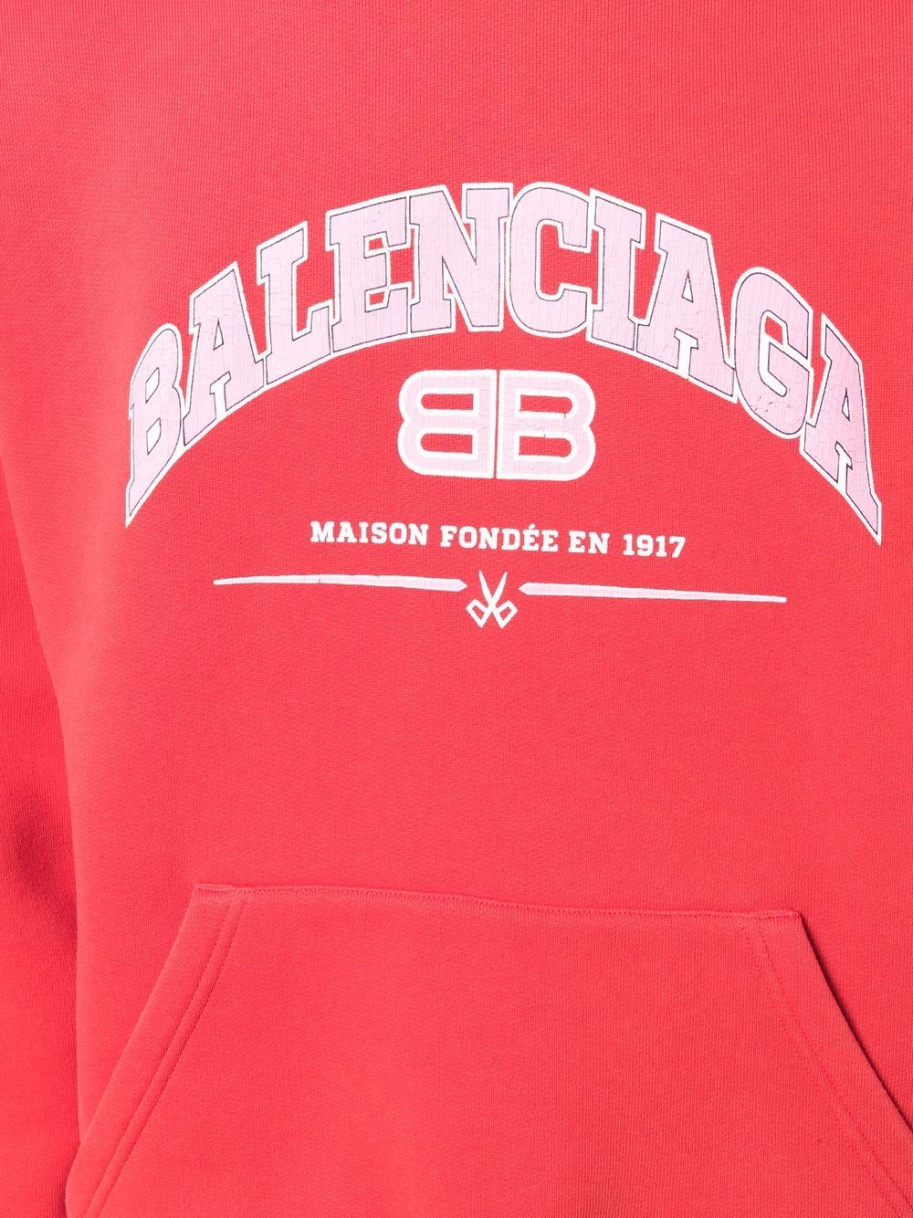 Balenciaga logo-print hoodie