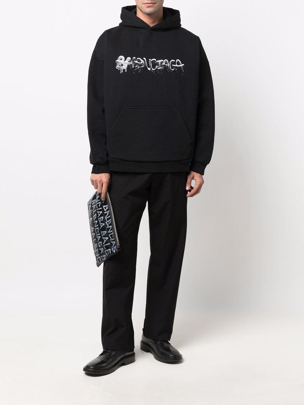 Balenciaga Slime logo-print fleece hoodie