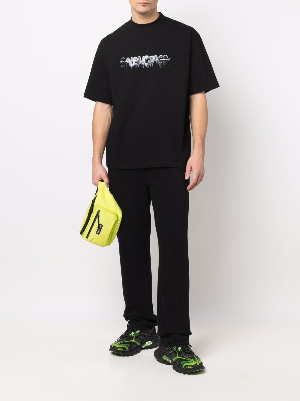 Balenciaga logo printed crew neck T-shirt