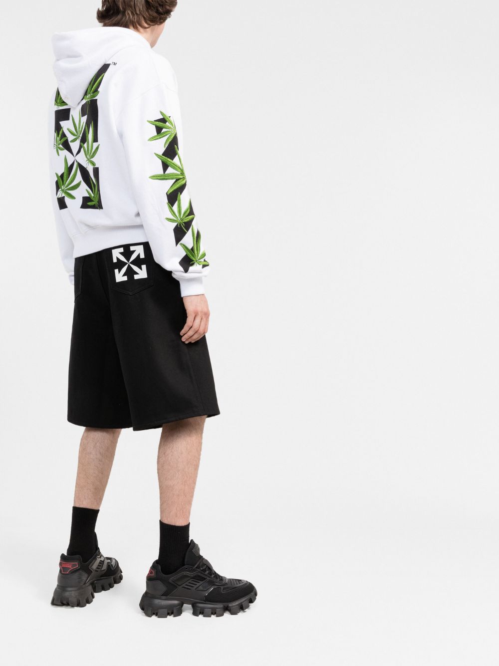 Off-White Weed Arrows print hoodie