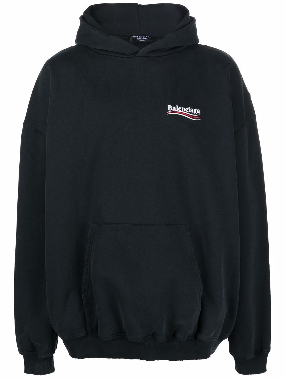 Balenciaga Large Fit logo-print hoodie