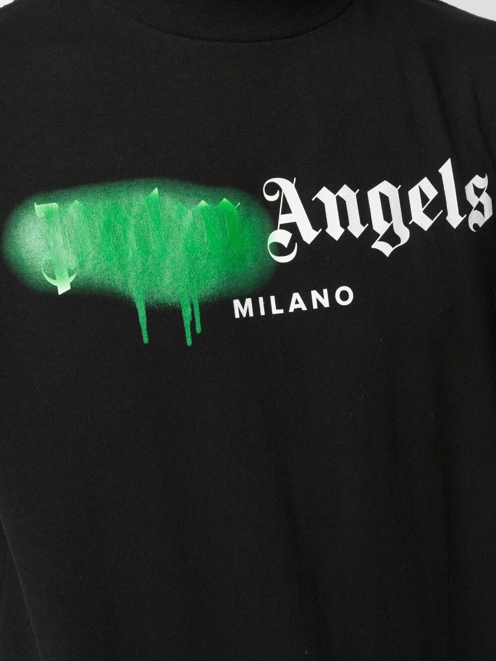 Palm Angels sprayed logo cotton T-shirt