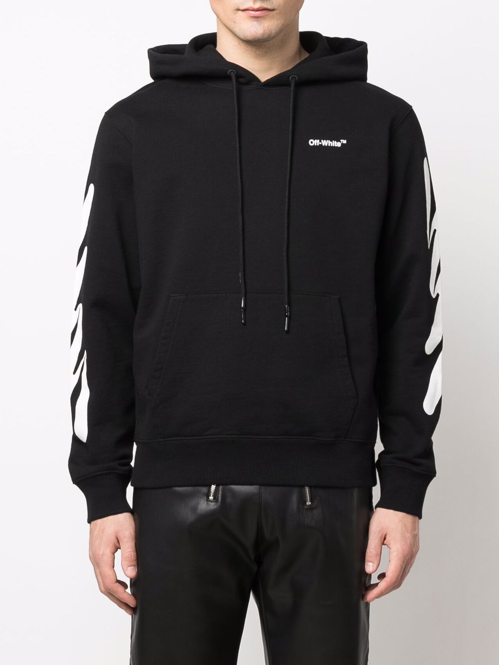 Off-White Wave Diag printed hoodie