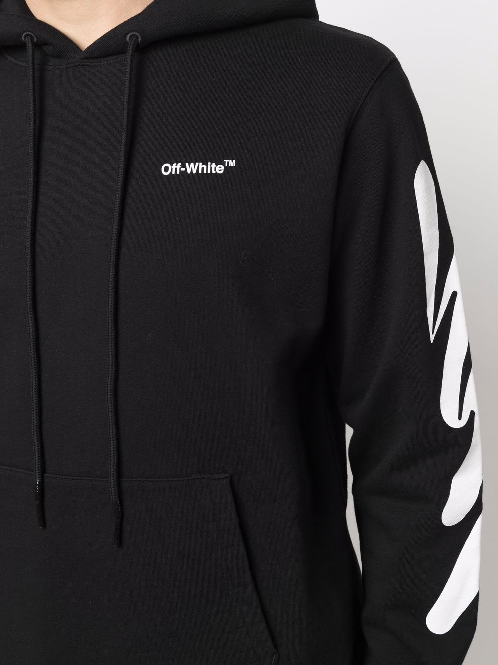 Off-White Wave Diag printed hoodie