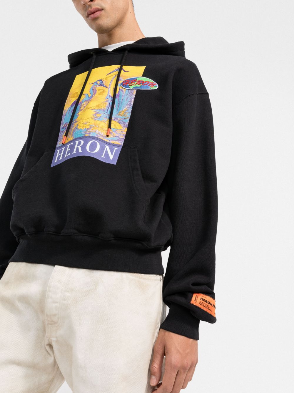 Heron Preston heron-print hoodie