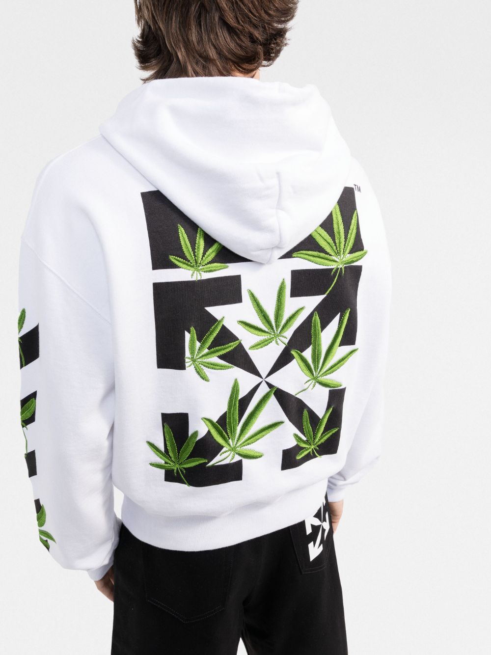 Off-White Weed Arrows print hoodie