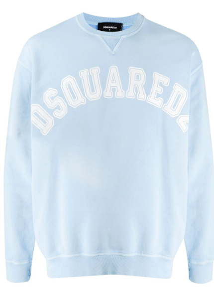 Logo print crew neck sweatshirt