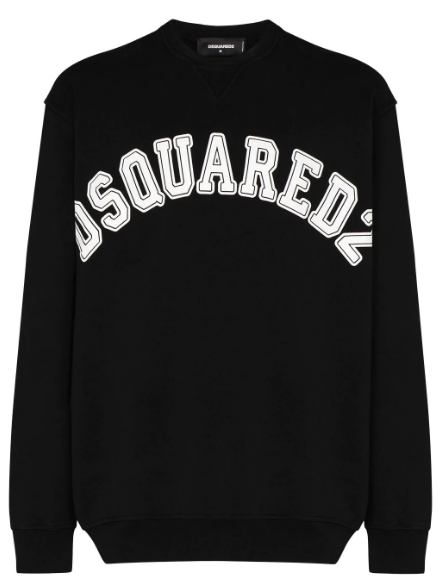 Logo print crew neck sweatshirt