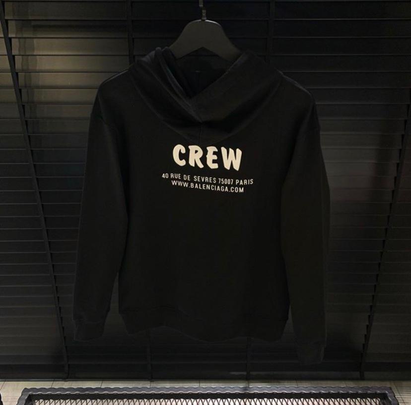Black CREW Hoodie