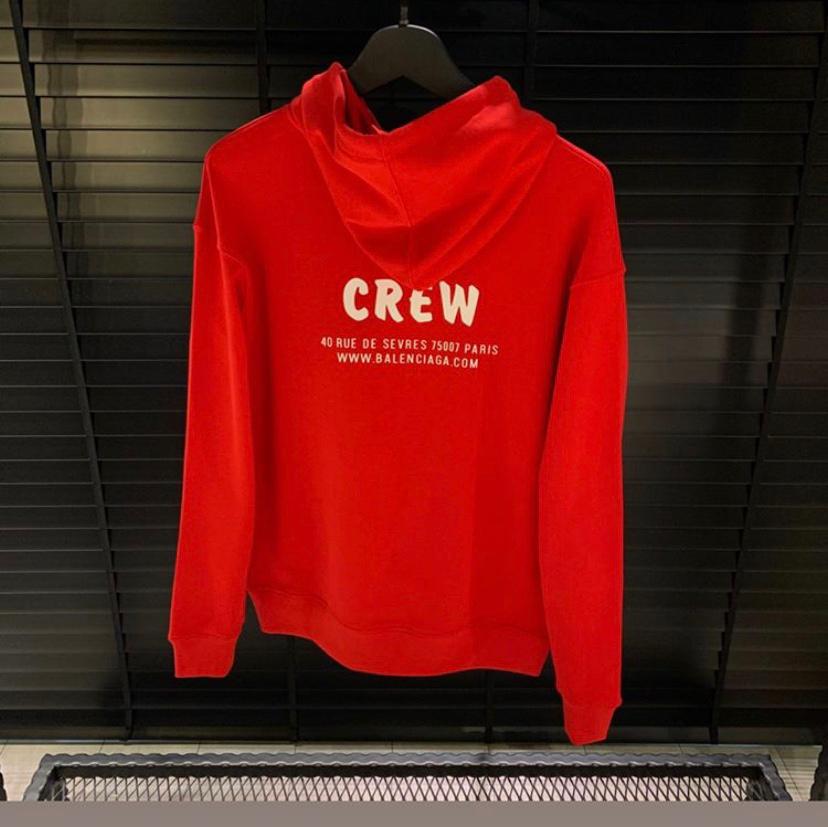 Red CREW Hoodie