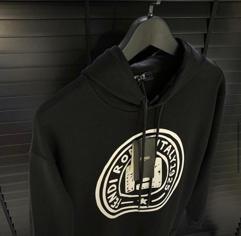 Roma İtaly Black Hoodie