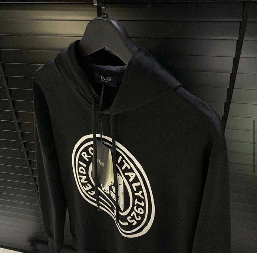 Roma İtaly Black Hoodie