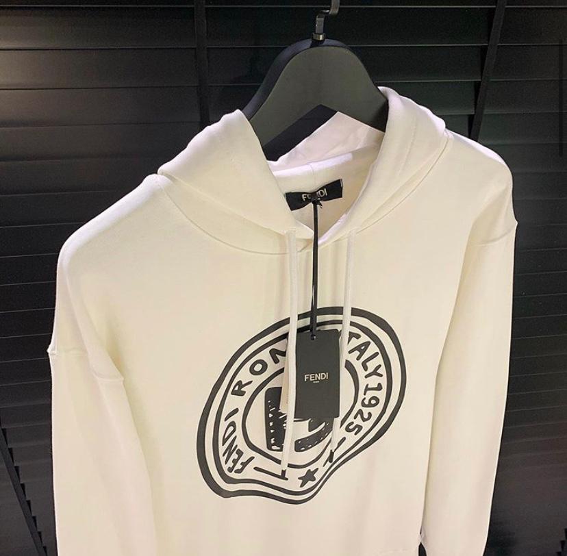Roma İtaly White Hoodie