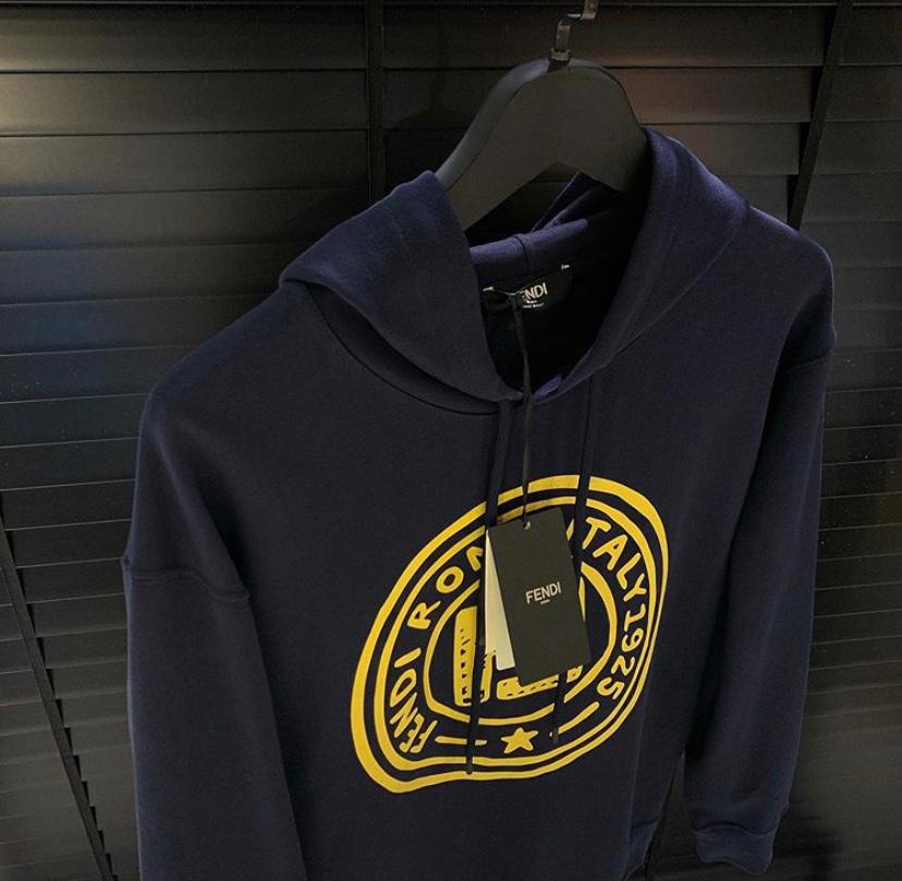 Roma İtaly Dark Blue Hoodie