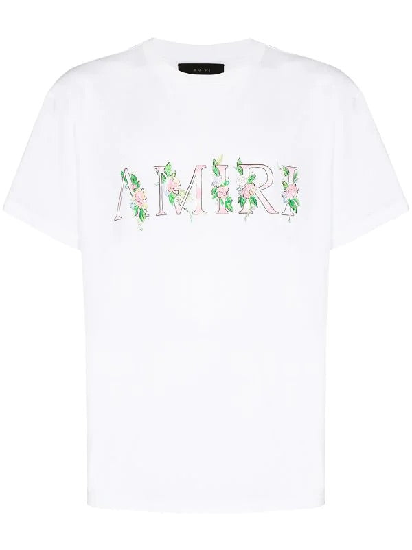 AMIRI floral logo-print T-shirt