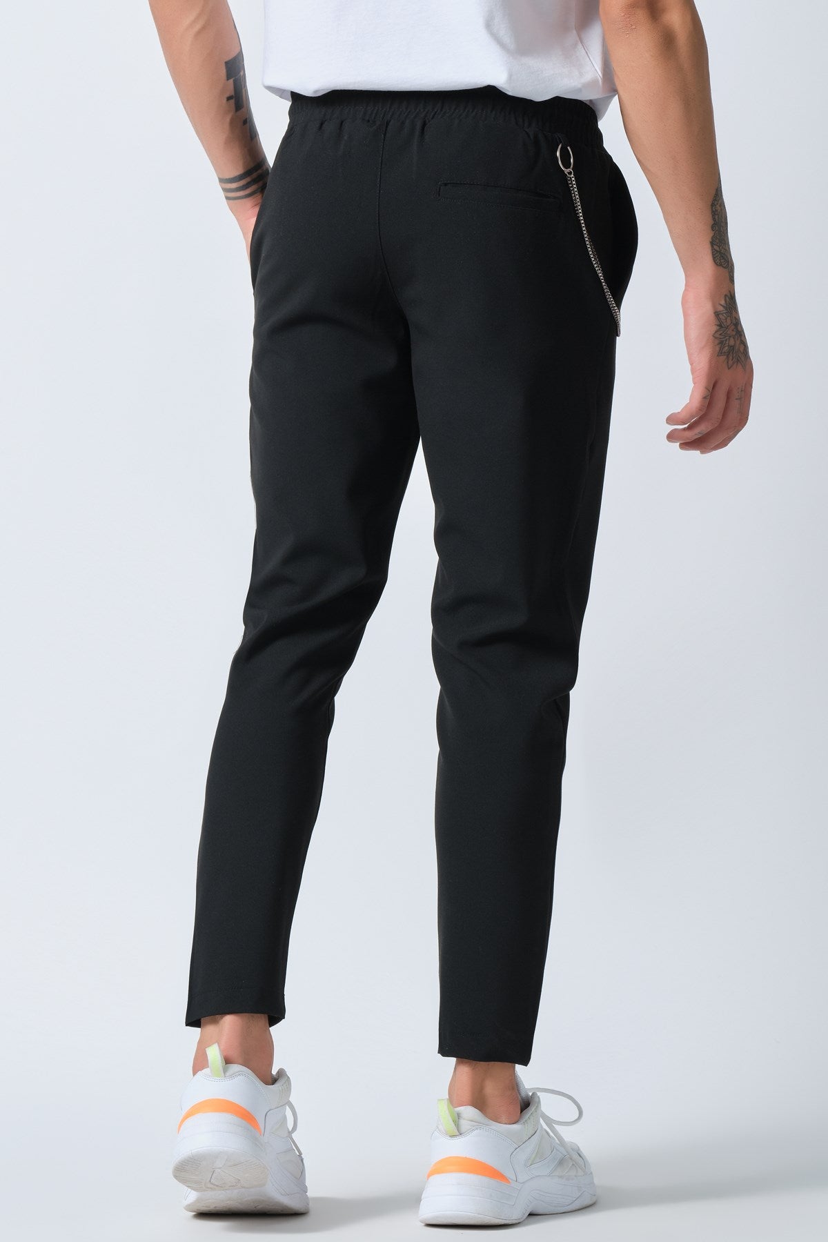 Belt Elastic Woven Pants
